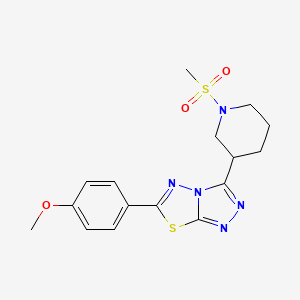 6-(4-Methoxyphenyl)-3-[1-(methylsulfonyl)-3-piperidinyl][1,2,4]triazolo[3,4-b][1,3,4]thiadiazole - 