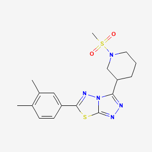 6-(3,4-Dimethylphenyl)-3-[1-(methylsulfonyl)-3-piperidinyl][1,2,4]triazolo[3,4-b][1,3,4]thiadiazole - 