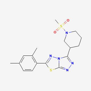 6-(2,4-Dimethylphenyl)-3-[1-(methylsulfonyl)-3-piperidinyl][1,2,4]triazolo[3,4-b][1,3,4]thiadiazole - 