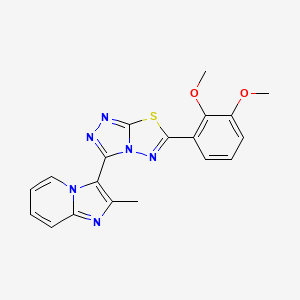 3-[6-(2,3-Dimethoxyphenyl)[1,2,4]triazolo[3,4-b][1,3,4]thiadiazol-3-yl]-2-methylimidazo[1,2-a]pyridine - 