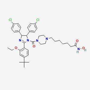 7-(4-(2-(4-(tert-Butyl)-2-ethoxyphenyl)-4,5-bis(4-chlorophenyl)-4,5-dihydro-1H-imidazole-1-carbonyl)piperazin-1-yl)-N-hydroxyheptanamide - 
