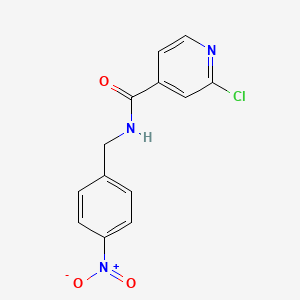 2-chloro-N-[(4-nitrophenyl)methyl]pyridine-4-carboxamide - 