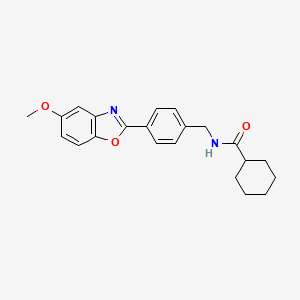 N-[4-(5-methoxy-1,3-benzoxazol-2-yl)benzyl]cyclohexanecarboxamide - 