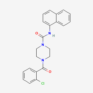 4-(2-chlorobenzoyl)-N-(1-naphthyl)-1-piperazinecarboxamide - 