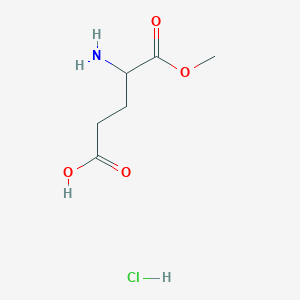 4-Amino-5-methoxy-5-oxopentanoic acid;hydrochloride - 