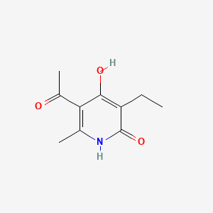 5-acetyl-3-ethyl-4-hydroxy-6-methylpyridin-2(1H)-one - 