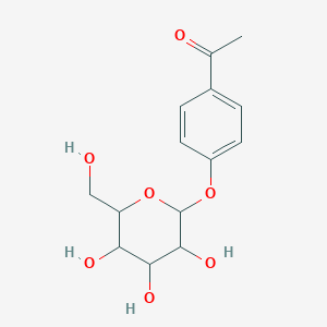 1-(4-(((2S,3R,4S,5S,6R)-3,4,5-Trihydroxy-6-(hydroxymethyl)tetrahydro-2H-pyran-2-yl)oxy)phenyl)ethanone - 