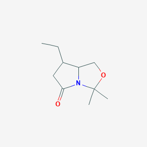 (7R,7aS)-7-ethyl-3,3-dimethyl-1,6,7,7a-tetrahydropyrrolo[1,2-c]oxazol-5-one - 