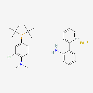 2-chloro-4-ditert-butylphosphanyl-N,N-dimethylaniline;palladium(2+);2-phenylaniline - 