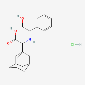 (S)-2-(1-Adamantyl)-2-[[(R)-2-hydroxy-1-phenylethyl]amino]acetic Acid Hydrochloride - 