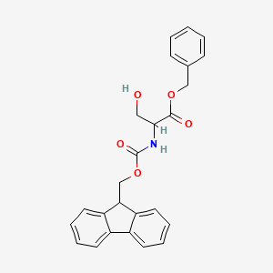 Benzyl 2-((((9H-fluoren-9-yl)methoxy)carbonyl)amino)-3-hydroxypropanoate - 