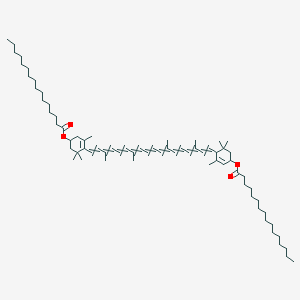 [4-[18-(4-Hexadecanoyloxy-2,6,6-trimethylcyclohex-2-en-1-yl)-3,7,12,16-tetramethyloctadeca-1,3,5,7,9,11,13,15,17-nonaenyl]-3,5,5-trimethylcyclohex-3-en-1-yl] hexadecanoate - 
