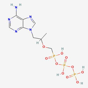 1-(6-Aminopurin-9-yl)propan-2-yloxymethyl-[hydroxy(phosphonooxy)phosphoryl]oxyphosphinic acid - 