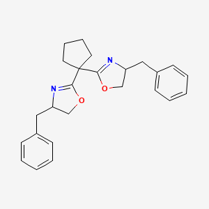 4-benzyl-2-[1-(4-benzyl-4,5-dihydro-1,3-oxazol-2-yl)cyclopentyl]-4,5-dihydro-1,3-oxazole - 