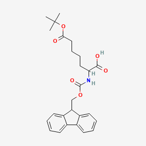 2-(9H-fluoren-9-ylmethoxycarbonylamino)-7-[(2-methylpropan-2-yl)oxy]-7-oxoheptanoic acid - 