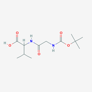 3-Methyl-2-[[2-[(2-methylpropan-2-yl)oxycarbonylamino]acetyl]amino]butanoic acid - 