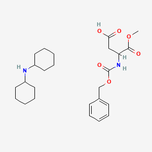 (3S)-3-{[(benzyloxy)carbonyl]amino}-4-methoxy-4-oxobutanoic acid; N-cyclohexylcyclohexanamine - 