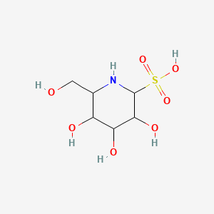 3,4,5-Trihydroxy-6-(hydroxymethyl)piperidine-2-sulfonic acid - 91384-36-0