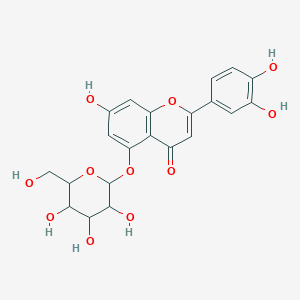 2-(3,4-Dihydroxyphenyl)-7-hydroxy-5-[3,4,5-trihydroxy-6-(hydroxymethyl)oxan-2-yl]oxychromen-4-one - 
