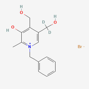 1-Benzyl-3-hydroxy-4,5-bis(hydroxymethyl)-2-methylpyridin-1-ium-d2 Bromide - 