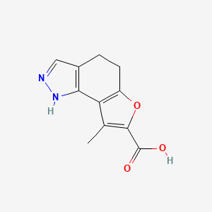 8-methyl-4,5-dihydro-2H-furo[2,3-g]indazole-7-carboxylic acid - 
