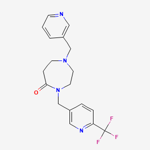1-(Pyridin-3-ylmethyl)-4-([6-(trifluoromethyl)pyridin-3-YL]methyl)-1,4-diazepan-5-one - 