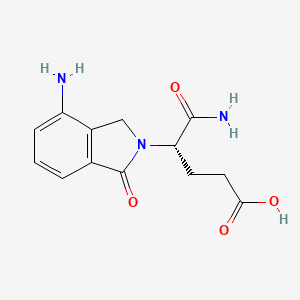 (S)-5-Amino-4-(4-amino-1-oxoisoindolin-2-yl)-5-oxopentanoic acid - 