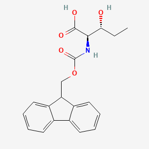 rel-(3R)-N-[(9H-Fluoren-9-ylmethoxy)carbonyl]-3-hydroxy-D-norvaline - 