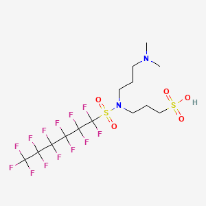 1-Propanesulfonic acid, 3-[[3-(dimethylamino)propyl][(tridecafluorohexyl)sulfonyl]amino]- - 38850-60-1