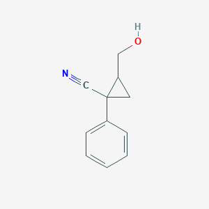 2-(Hydroxymethyl)-1-phenylcyclopropanecarbonitrile - 