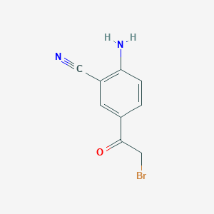 2-Amino-5-(2-bromoacetyl)benzonitrile - 88167-50-4