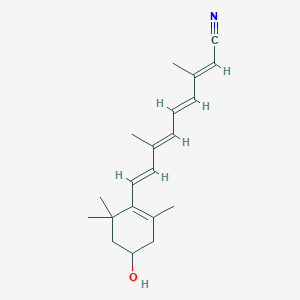 9-(4-Hydroxy-2,6,6-trimethyl-1-cyclohexen-1-yl)-3,7-dimethyl-2,4,6,8-nonatetraenenitrile - 