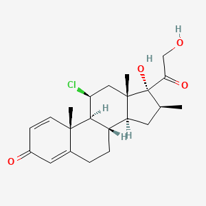11beta-Chloro-17,21-dihydroxy-16beta-methylpregna-1,4-diene-3,20-dione - 25121-04-4