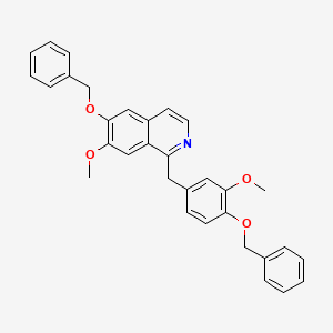 7-Methoxy-1-[[3-methoxy-4-(phenylmethoxy)phenyl]methyl]-6-(phenylmethoxy)isoquinoline - 