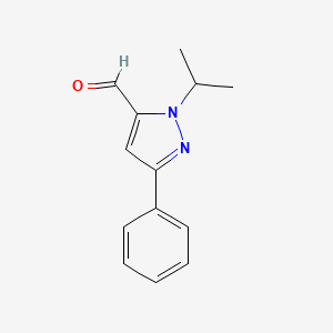 1-isopropyl-3-phenyl-1H-pyrazole-5-carbaldehyde - 