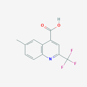 6-methyl-2-(trifluoromethyl)quinoline-4-carboxylic acid - 