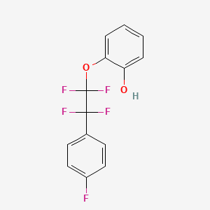 2-[1,1,2,2-tetrafluoro-2-(4-fluorophenyl)ethoxy]phenol - 
