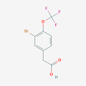 3-Bromo-4-(trifluoromethoxy)phenylacetic acid - 