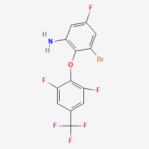 3-Bromo-2-[2,6-difluoro-4-(trifluoromethyl)phenoxy]-5-fluoroaniline - 