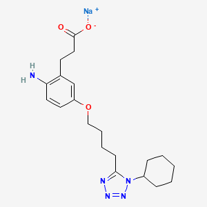 3-(2-Amino-5-(4-(1-cyclohexyl-1H-tetrazol-5-yl)butoxy)phenyl)propanoic Acid Sodium Salt - 