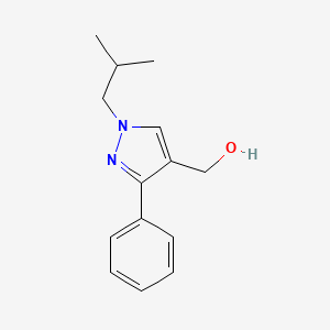 (1-isobutyl-3-phenyl-1H-pyrazol-4-yl)methanol - 
