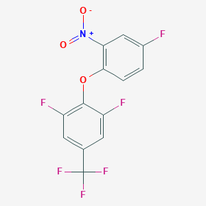 1,3-Difluoro-2-(4-fluoro-2-nitro-phenoxy)-5-(trifluoromethyl)benzene - 