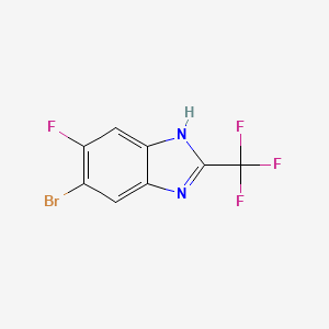 5-Bromo-6-fluoro-2-(trifluoromethyl)-1H-benzimidazole - 