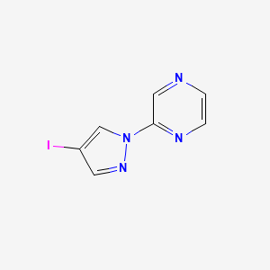 2-(4-iodo-1H-pyrazol-1-yl)pyrazine - 