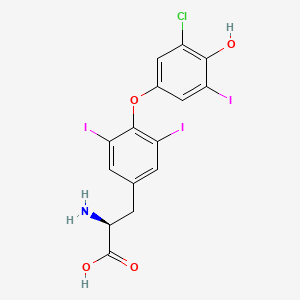 (2S)-2-amino-3-(4-(3-chloro-4-hydroxy-5-iodophenoxy)-3,5-diiodophenyl)propanoic acid - 