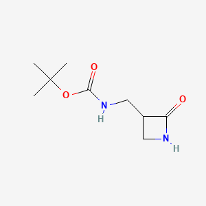 1,1-Dimethylethyl N-[(2-Oxo-3-azetidinyl)methyl]carbamate - 