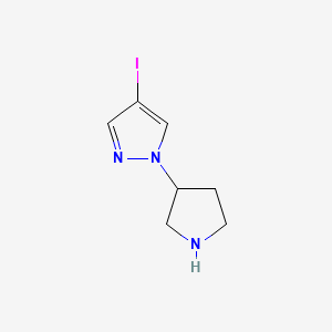 4-iodo-1-(pyrrolidin-3-yl)-1H-pyrazole - 