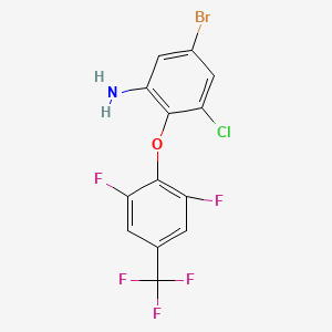5-Bromo-3-chloro-2-[2,6-difluoro-4-(trifluoromethyl)phenoxy]aniline - 