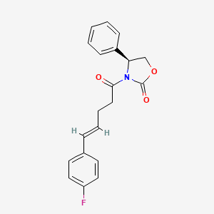 (4S)-3-[(4E)-5-(4-Fluorophenyl)-1-oxo-4-penten-1-yl]-4-phenyl-2-oxazolidinone - 