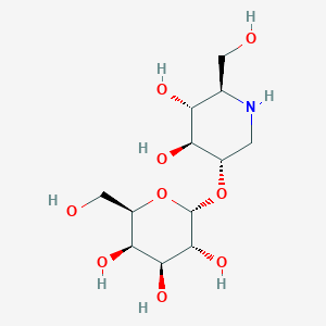 (2S,3R,4S,5R,6R)-2-[(3S,4S,5R,6R)-4,5-dihydroxy-6-(hydroxymethyl)piperidin-3-yl]oxy-6-(hydroxymethyl)oxane-3,4,5-triol - 155168-05-1